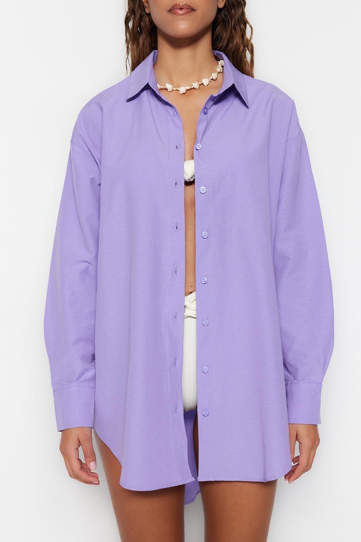 Purple Relaxed Shirt, , large image number 3