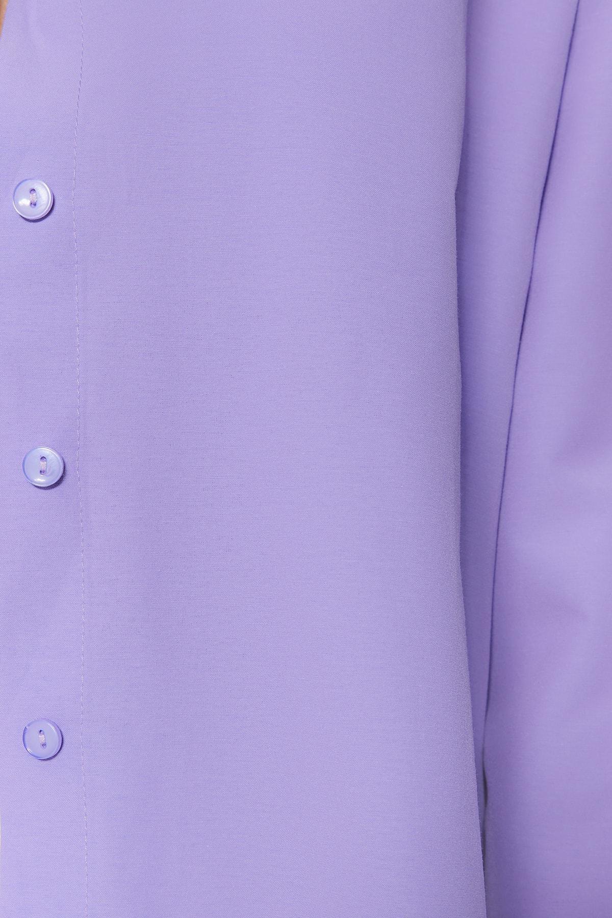 Purple Relaxed Shirt, , large image number 4