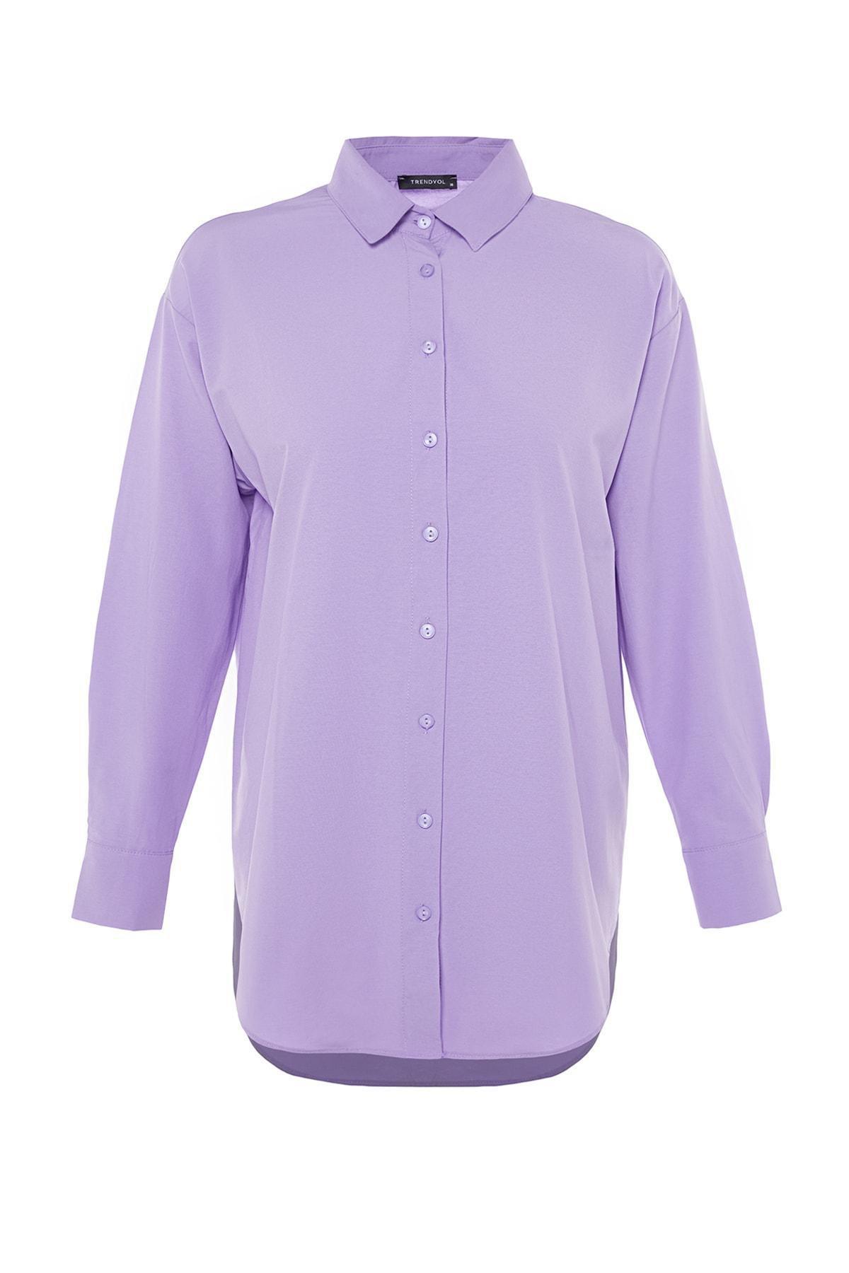 Purple Relaxed Shirt, , large image number 7