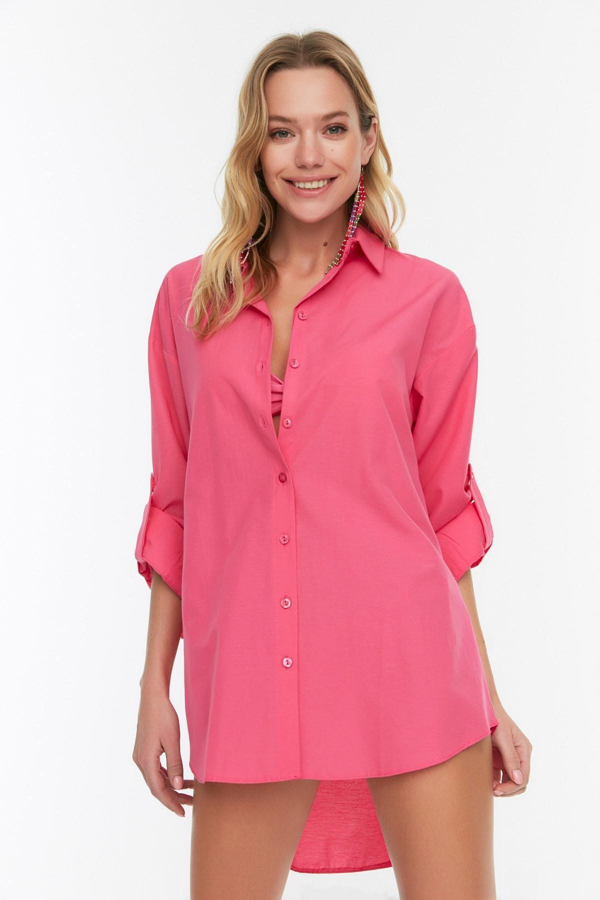 Pink Relaxed Shirt, , large image number 4
