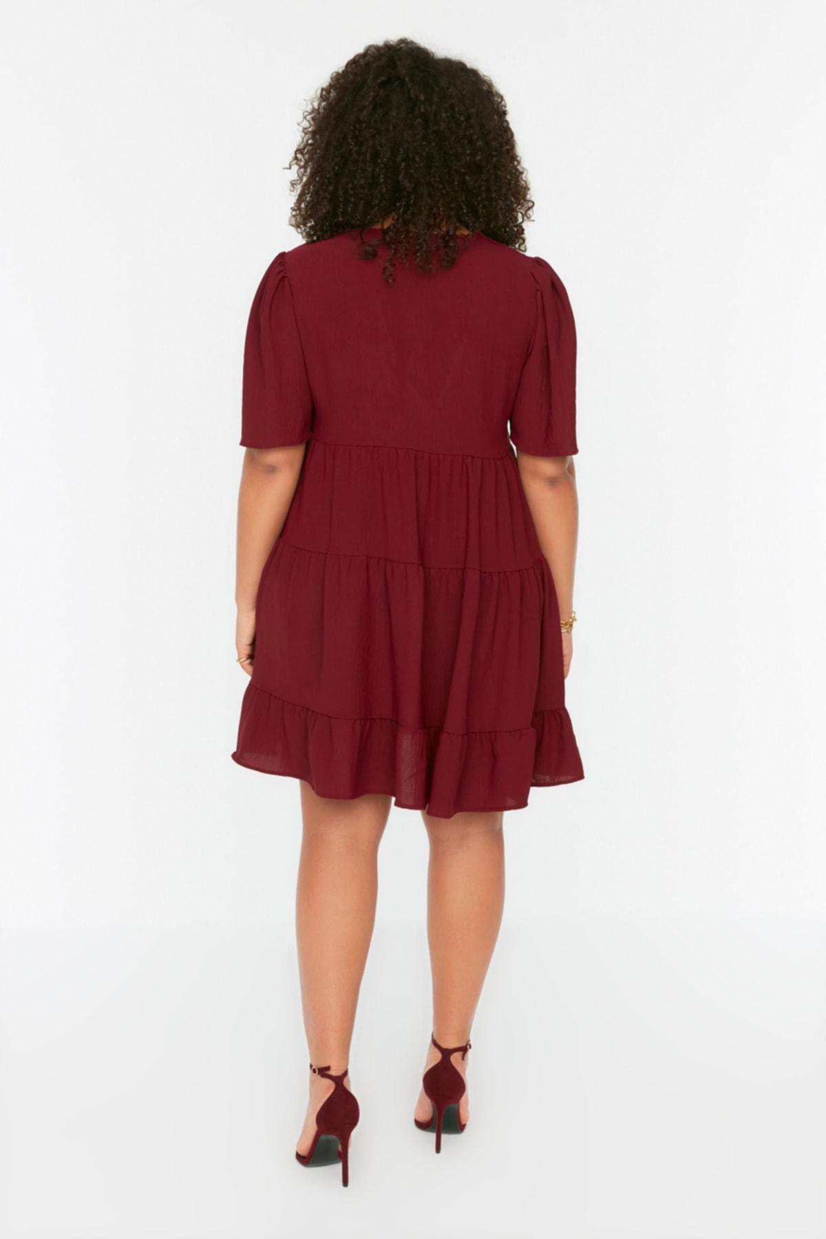 Purple A-Line Plus Size Dress, , large image number 3