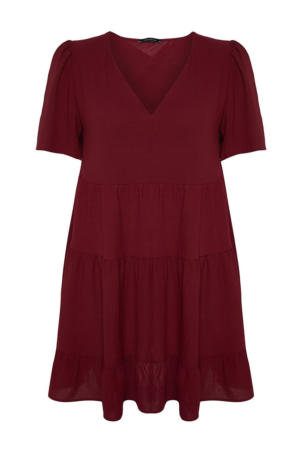 Purple A-Line Plus Size Dress, , large image number 5