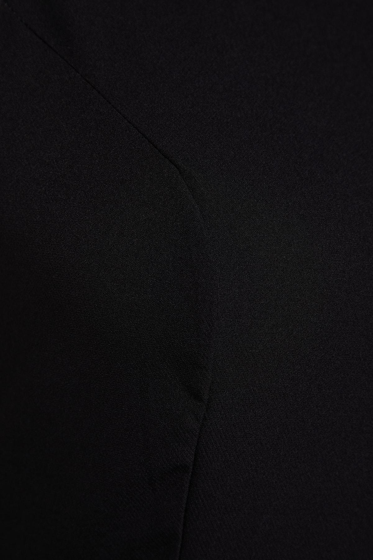 Black A-Line Plus Size Dress, , large image number 5