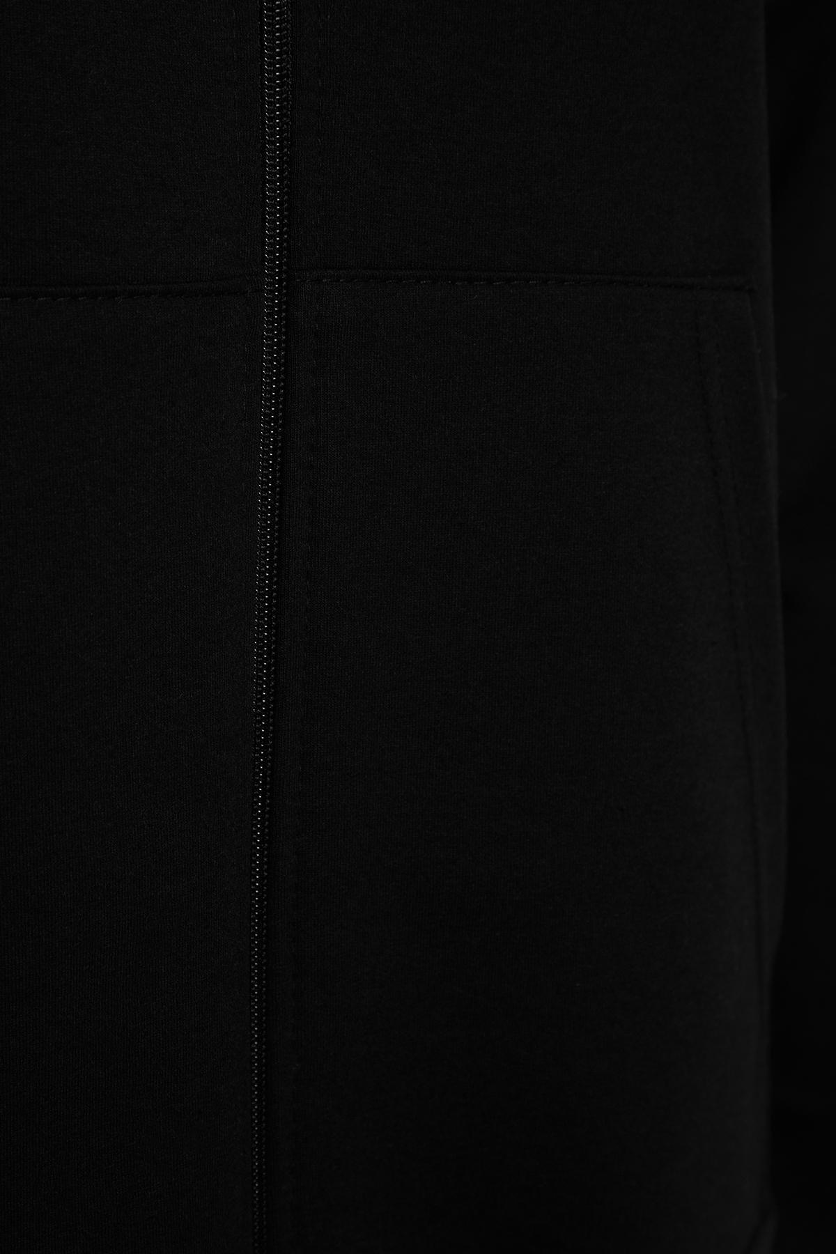 Black Oversize Plus Size Sweatshirt, , large image number 5
