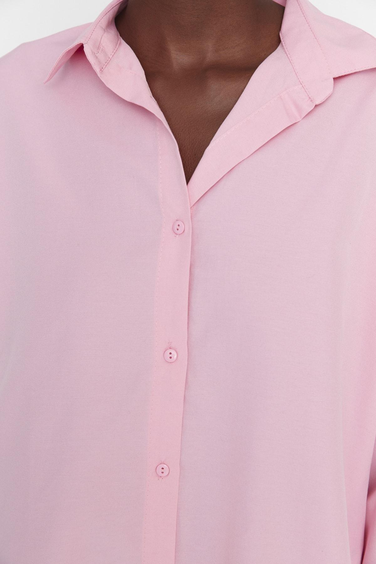 Pink Oversize Shirt, Pink, medium