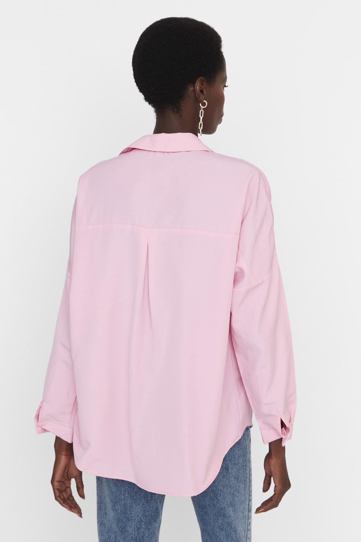 Pink Oversize Shirt, , large image number 3
