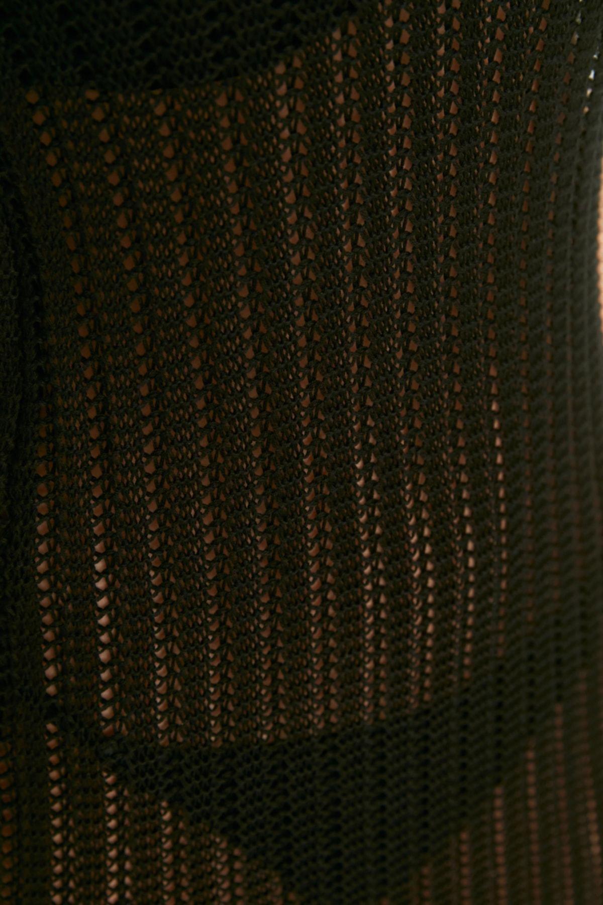 Black Basic Midi Dress, , large image number 3