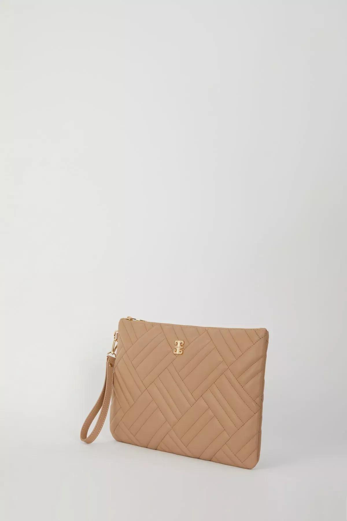 Brown Portfolio Clutch Bag, Soil, large image number 2