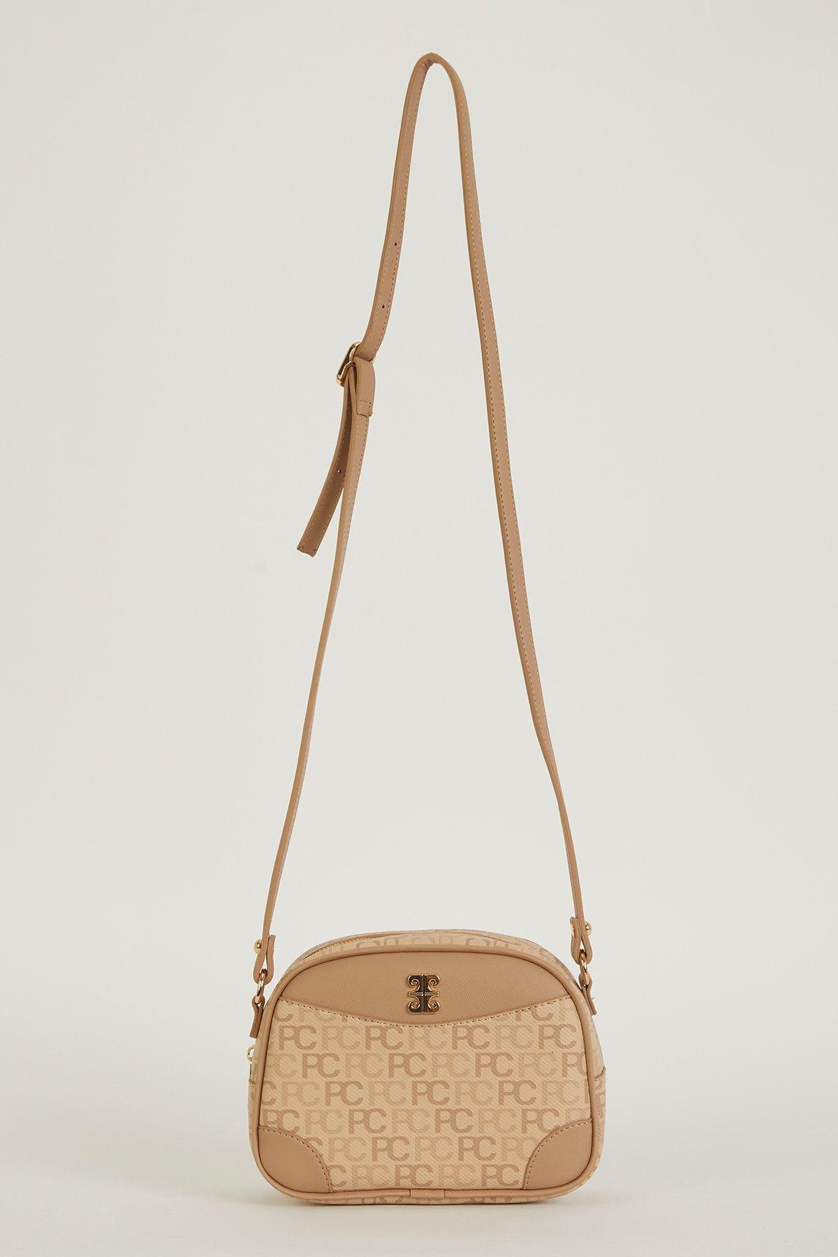 Beige Trample Shoulder Bag, C101_6814, large image number 0