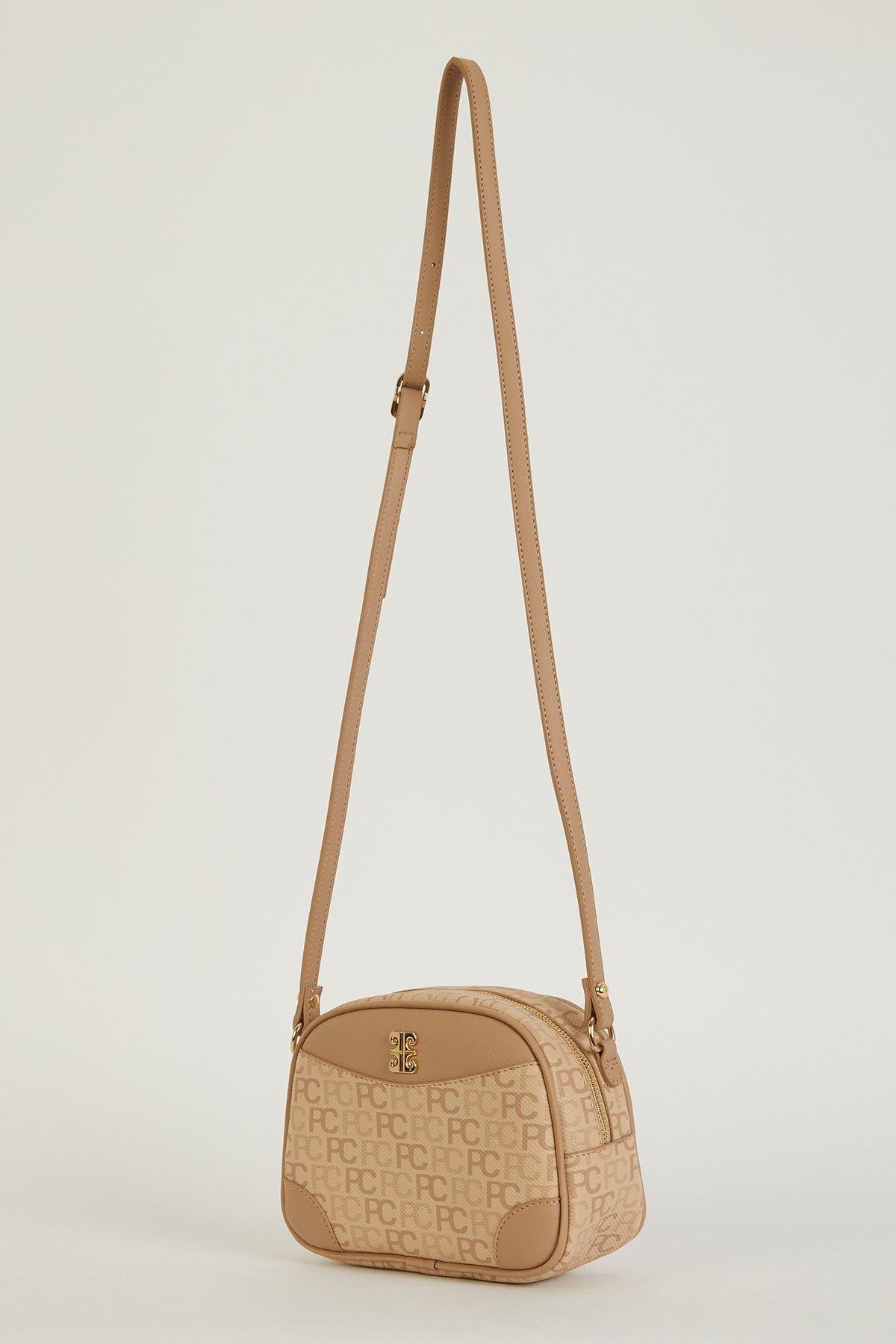 Beige Trample Shoulder Bag, C101_6814, large image number 1