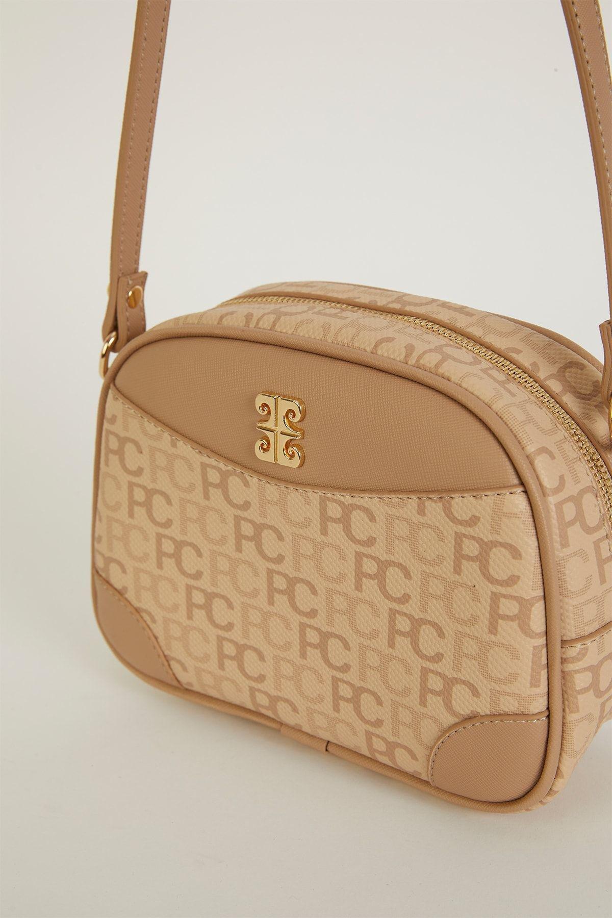 Beige Trample Shoulder Bag, C101_6814, large image number 2