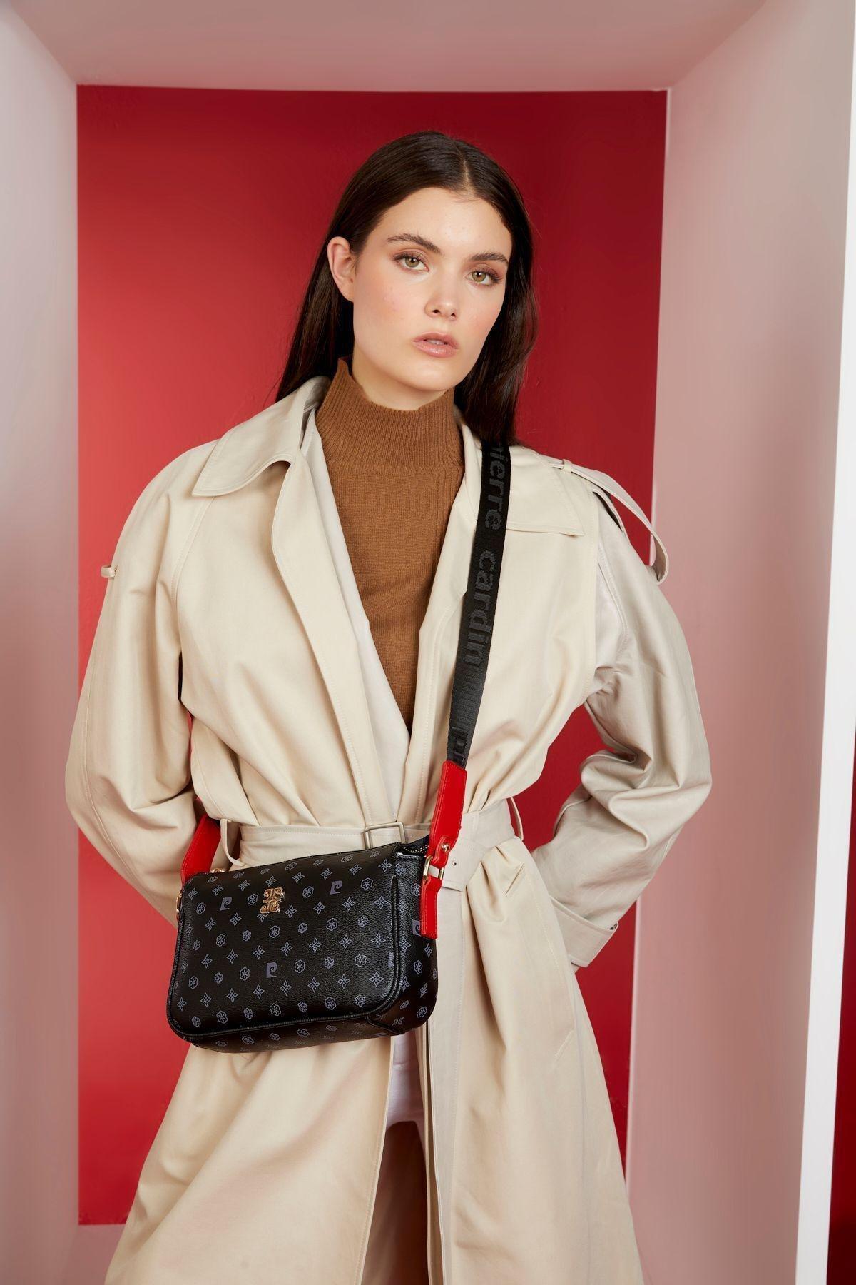 Black Monogram Womens Shoulder Bag 05PO22Y1539, 1 pc, C101_6495, large image number 0