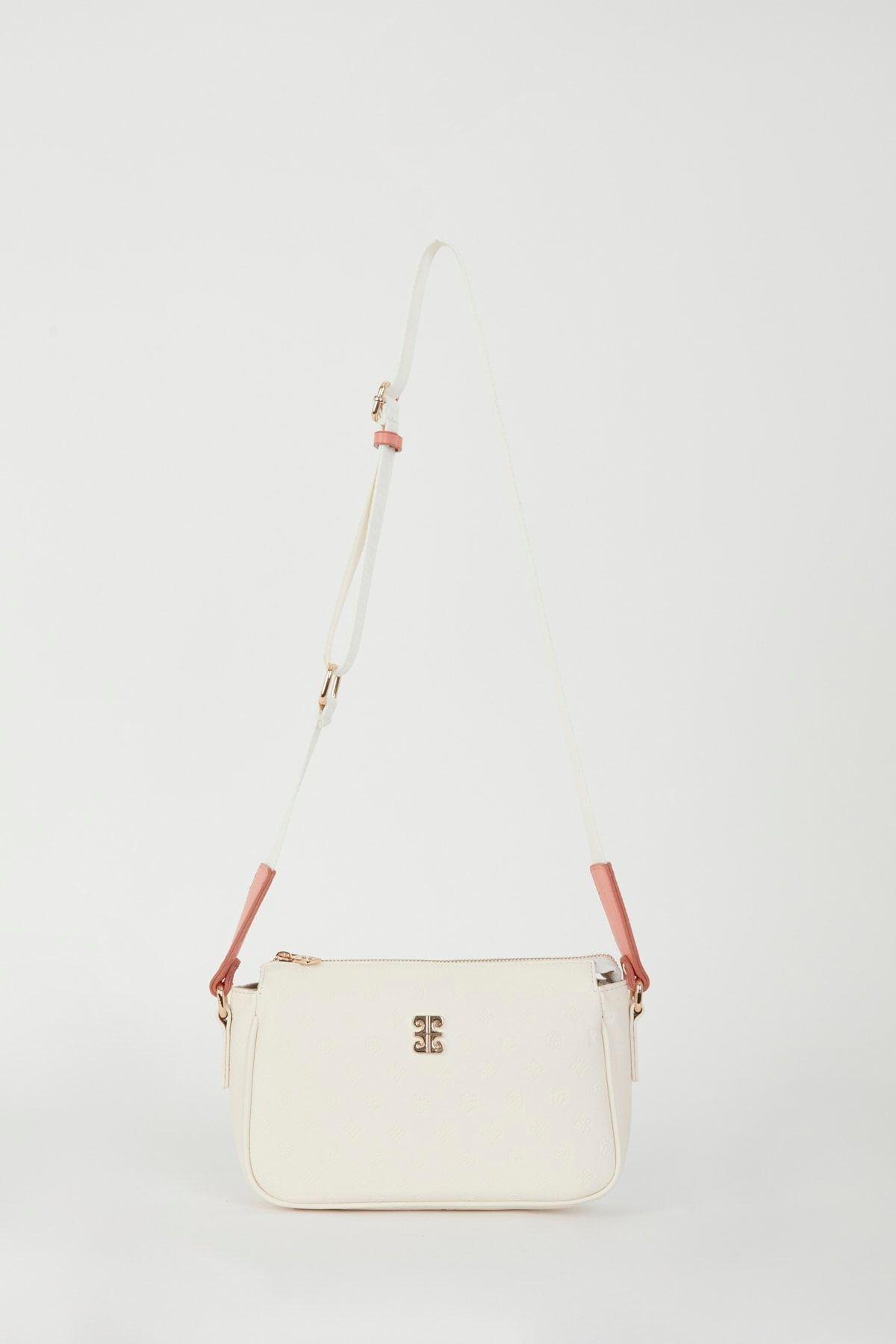 Ecru Shoulder Bag, C101_6641, large image number 1