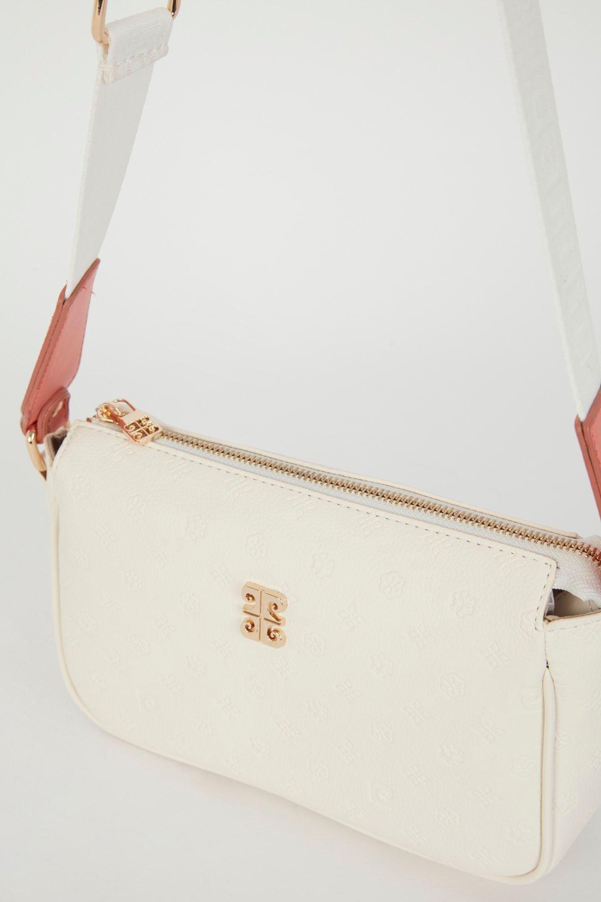 Ecru Shoulder Bag, C101_6641, large image number 3