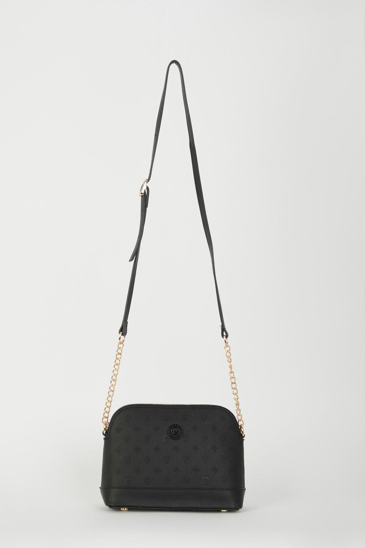 Black Print Shoulder Bag, C101_6784, large image number 1