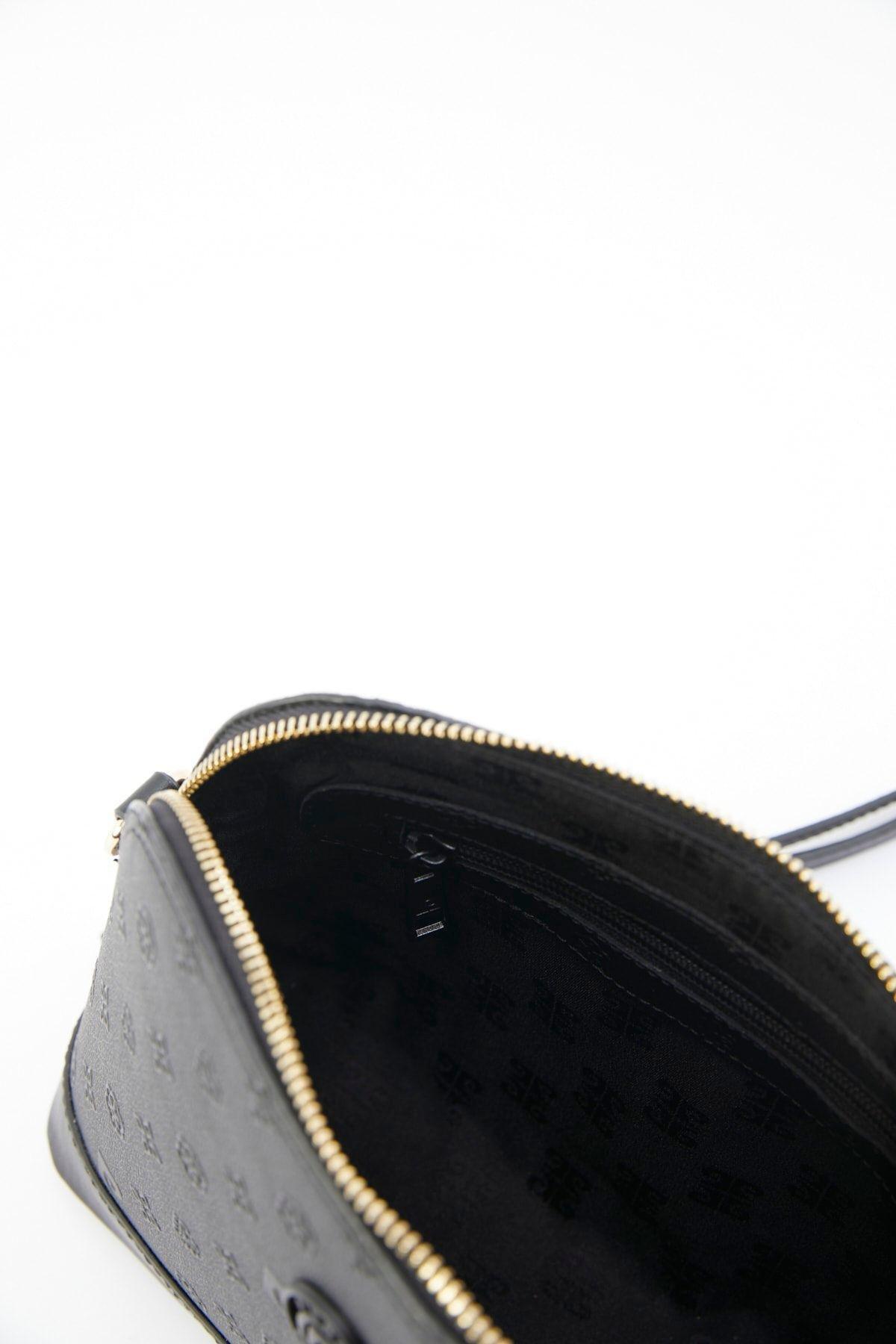 Black Print Shoulder Bag, C101_6784, large image number 4