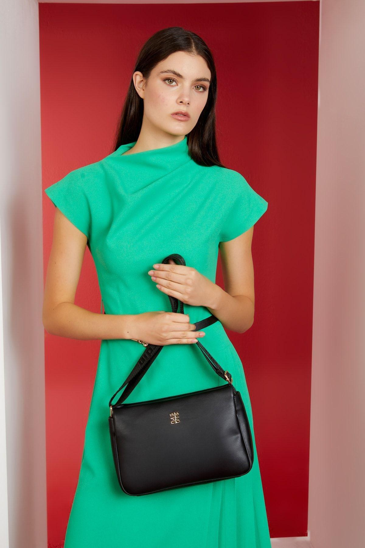 Black Lux Soft Asos Shoulder Bag, C101_6678, large image number 0
