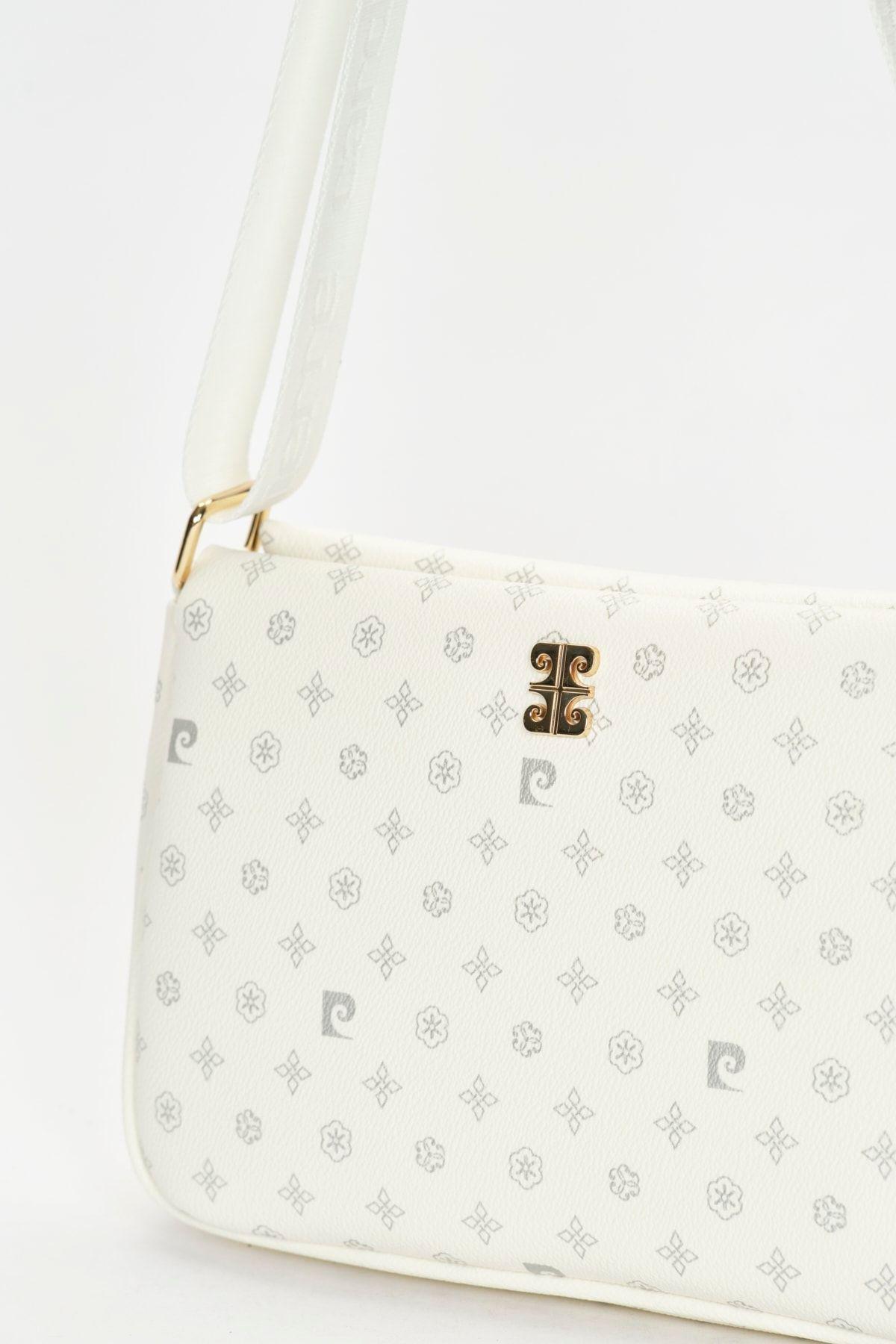 White Monogram Shoulder Bag, , medium