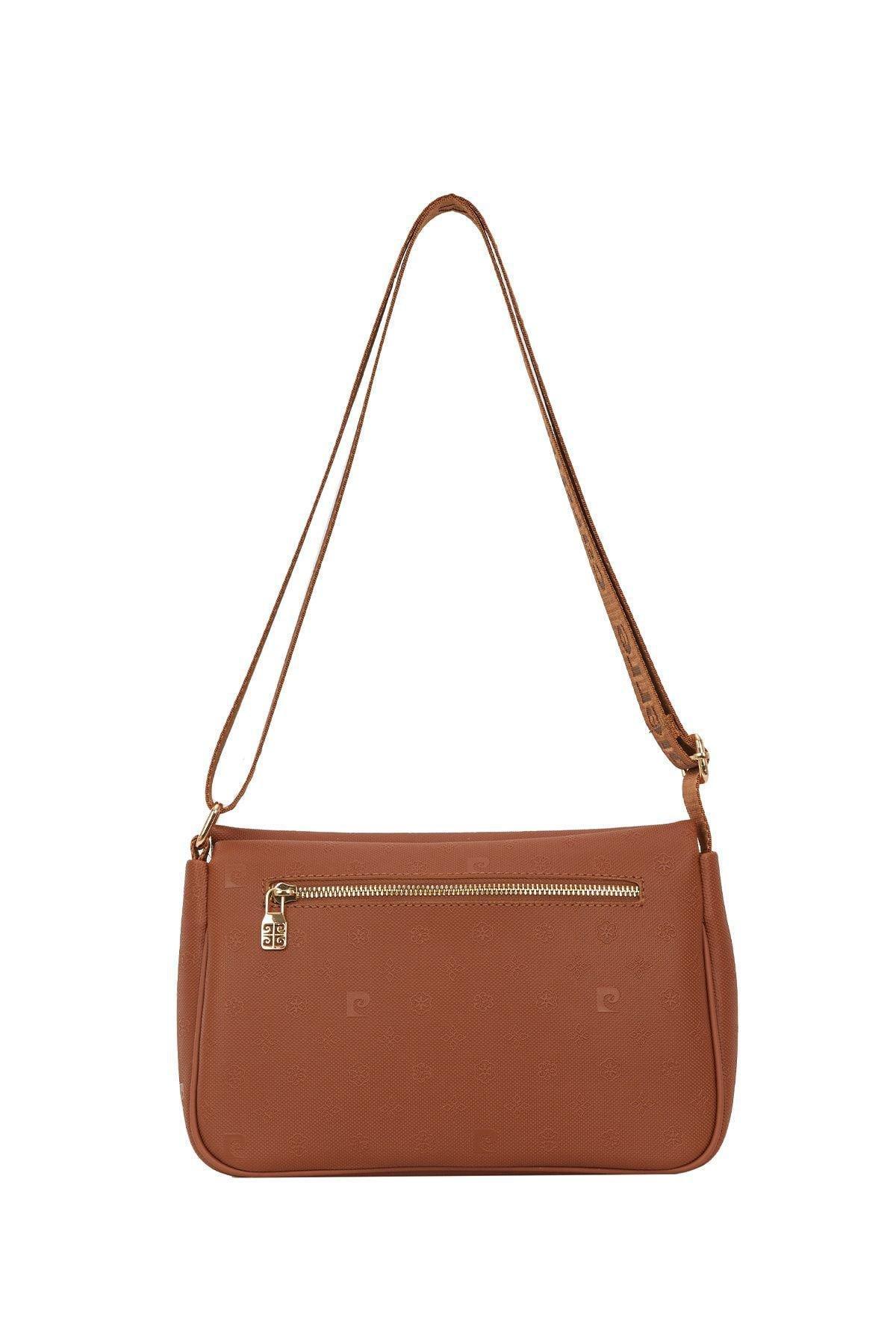 Brown Print Shoulder Bag, C101_6779, large image number 1