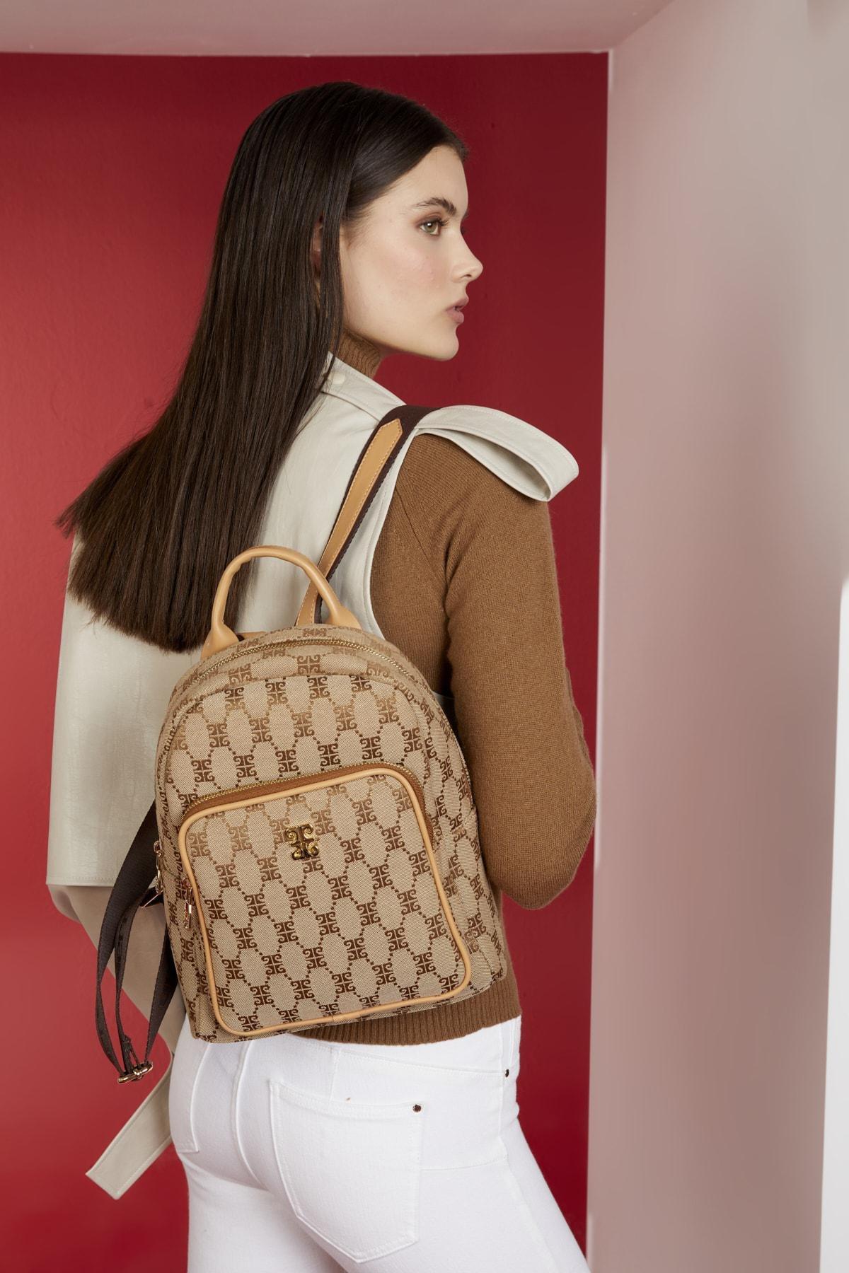 Brown Backpack, COFFEE, large image number 0