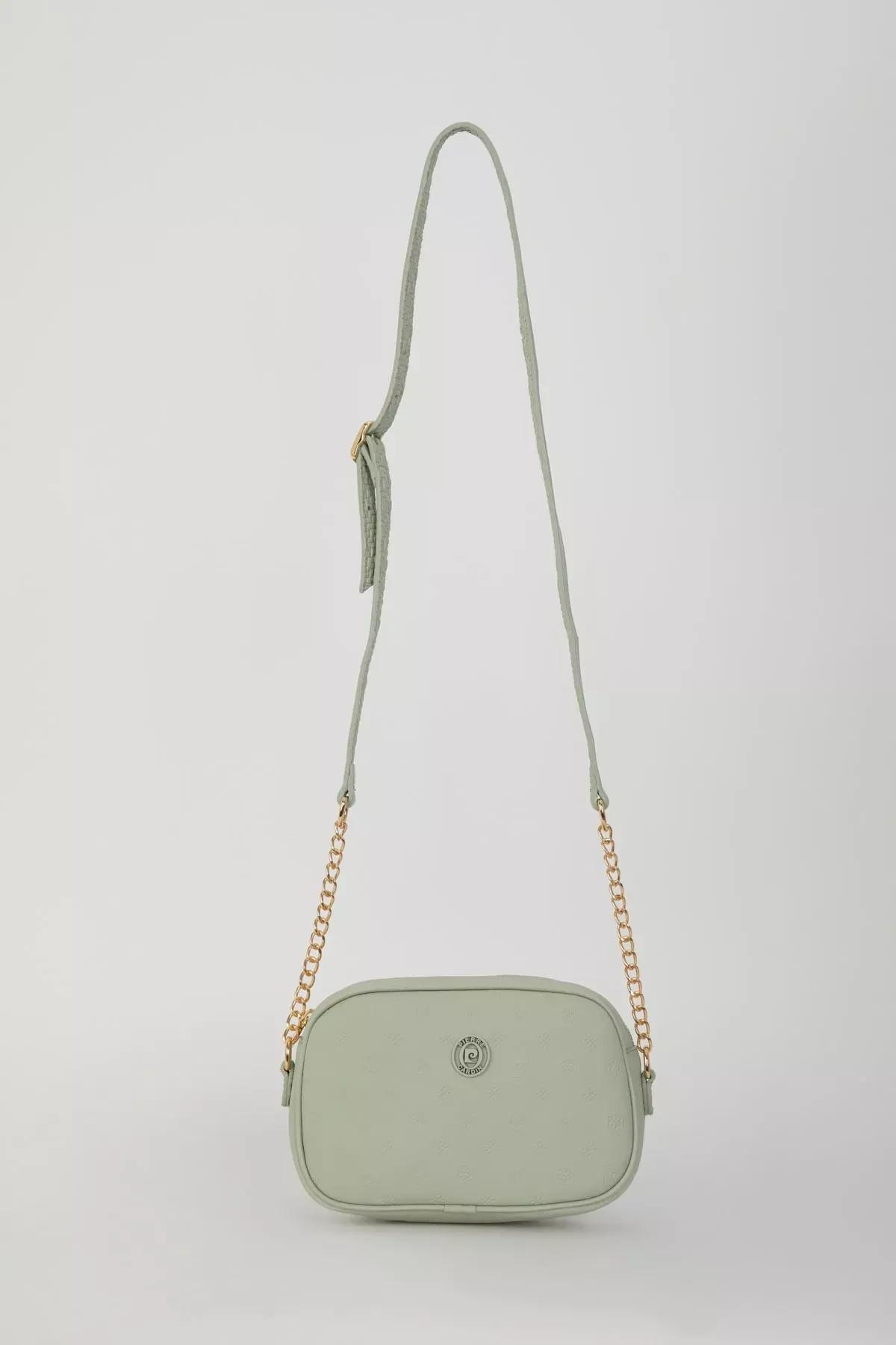 Aqua Green Print Womens Shoulder Bag 05po22y1543, 1s, C101_6699, large image number 1