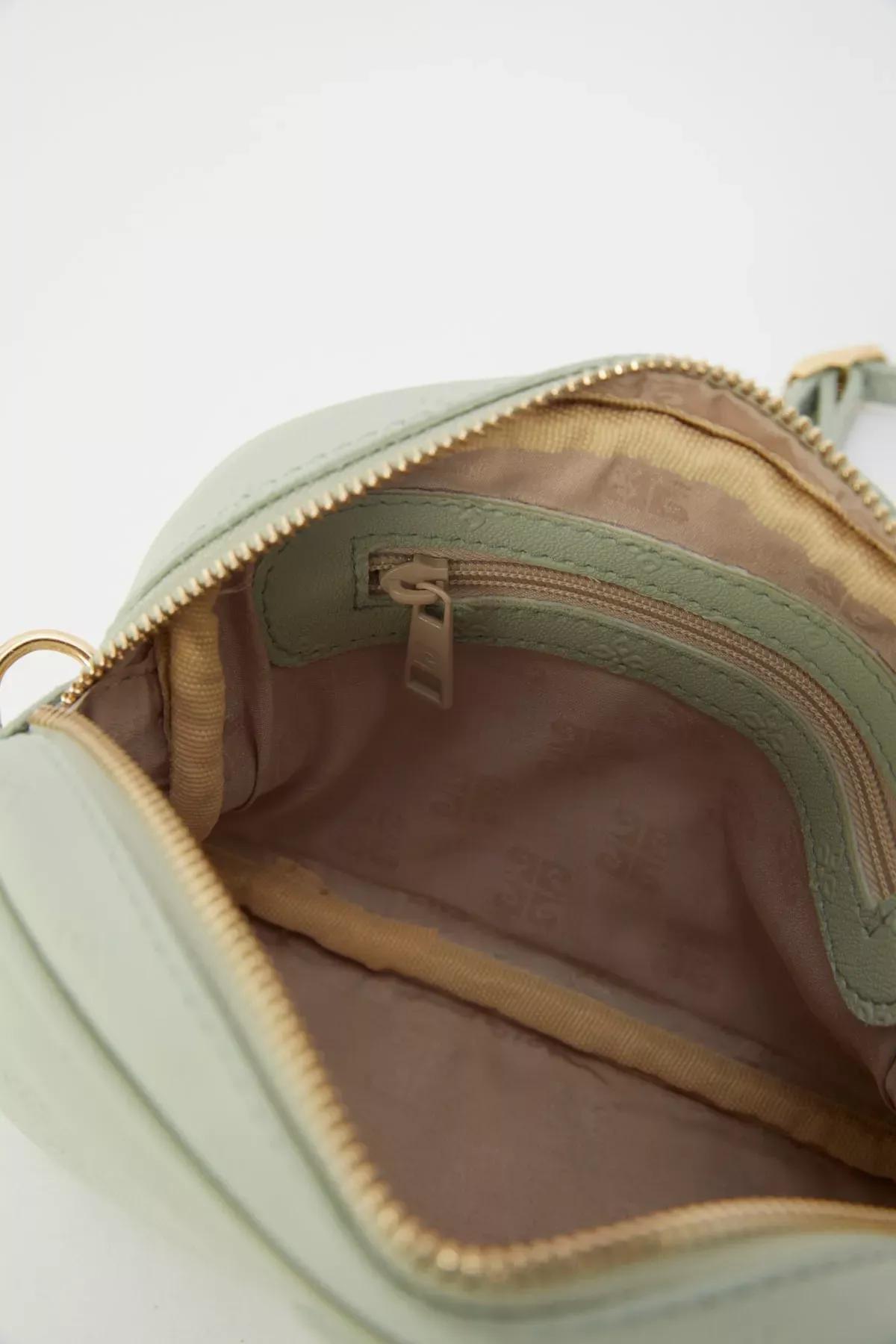 Aqua Green Print Womens Shoulder Bag 05po22y1543, 1s, C101_6699, large image number 4