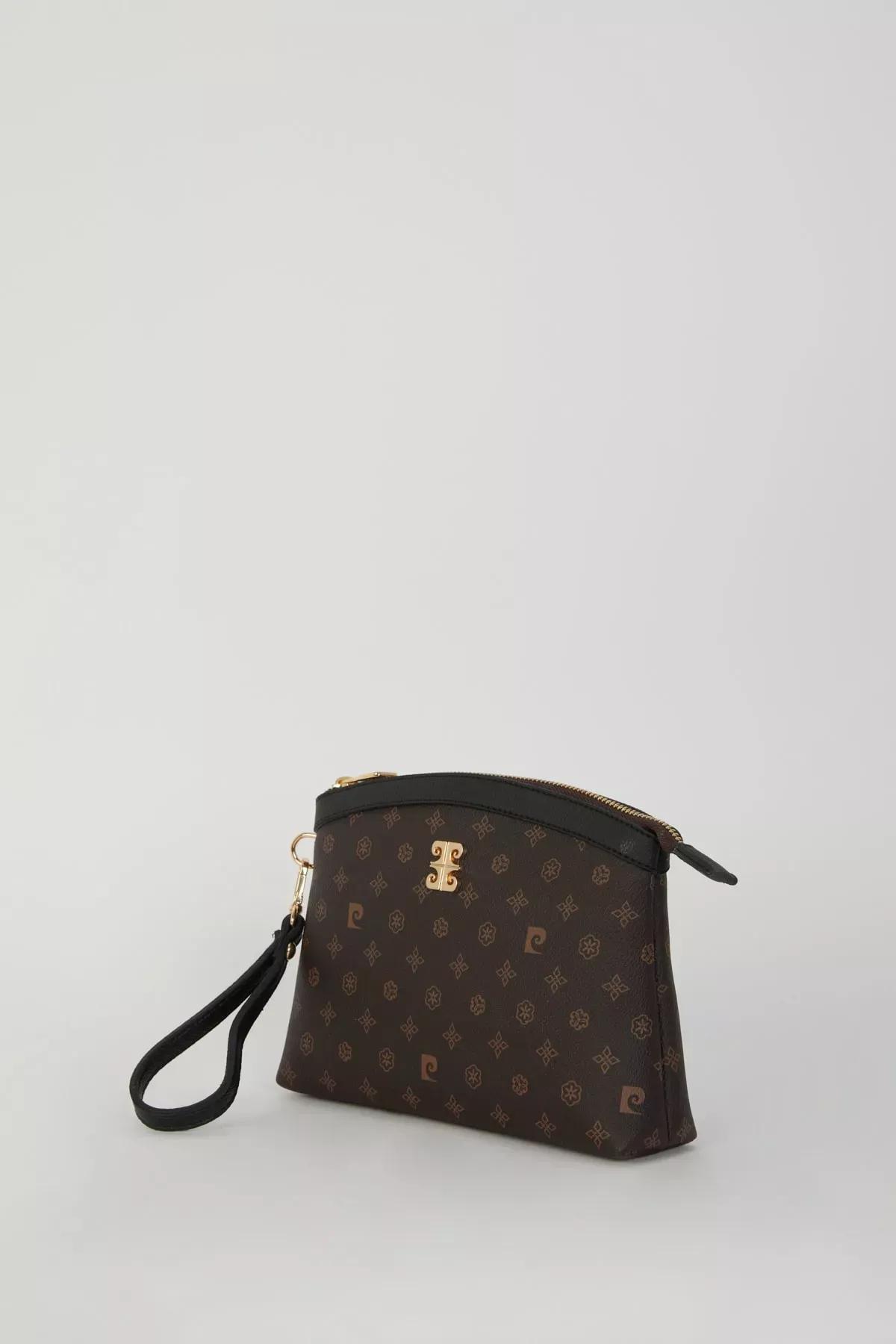 Brown Black Monogram Clutch Bag, C101_6508, large image number 2