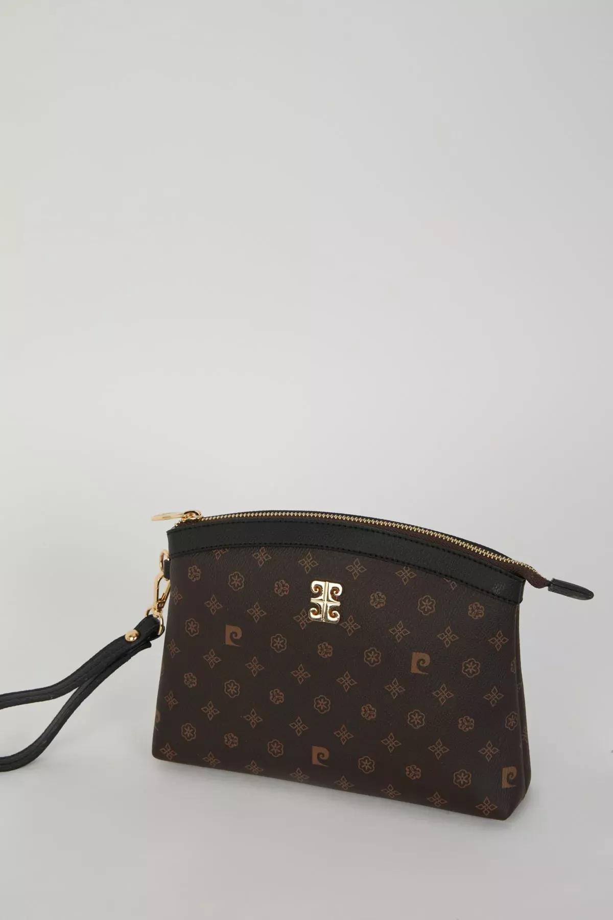 Brown Black Monogram Clutch Bag, C101_6508, large image number 3