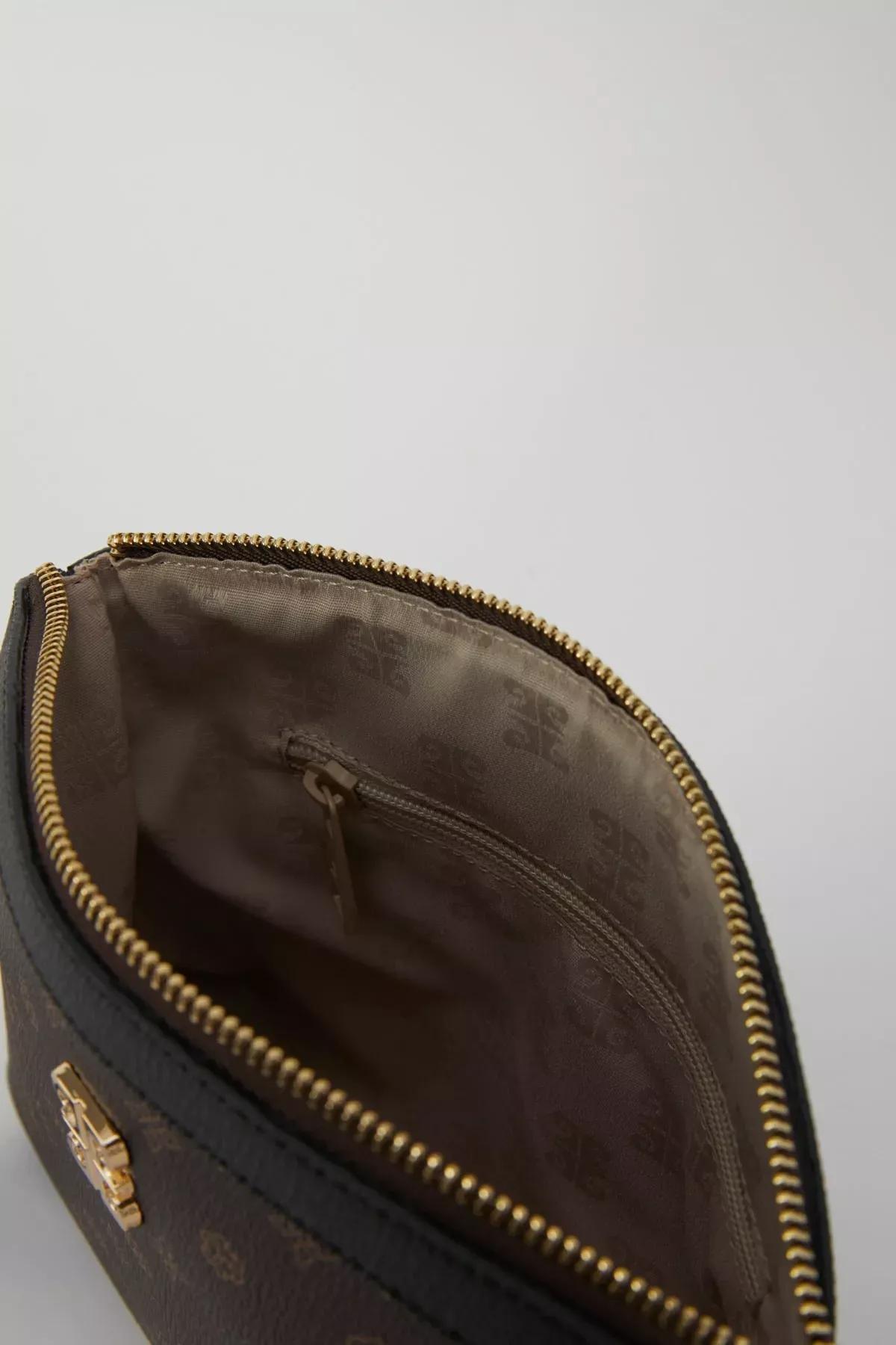 Brown Black Monogram Clutch Bag, C101_6508, large image number 4