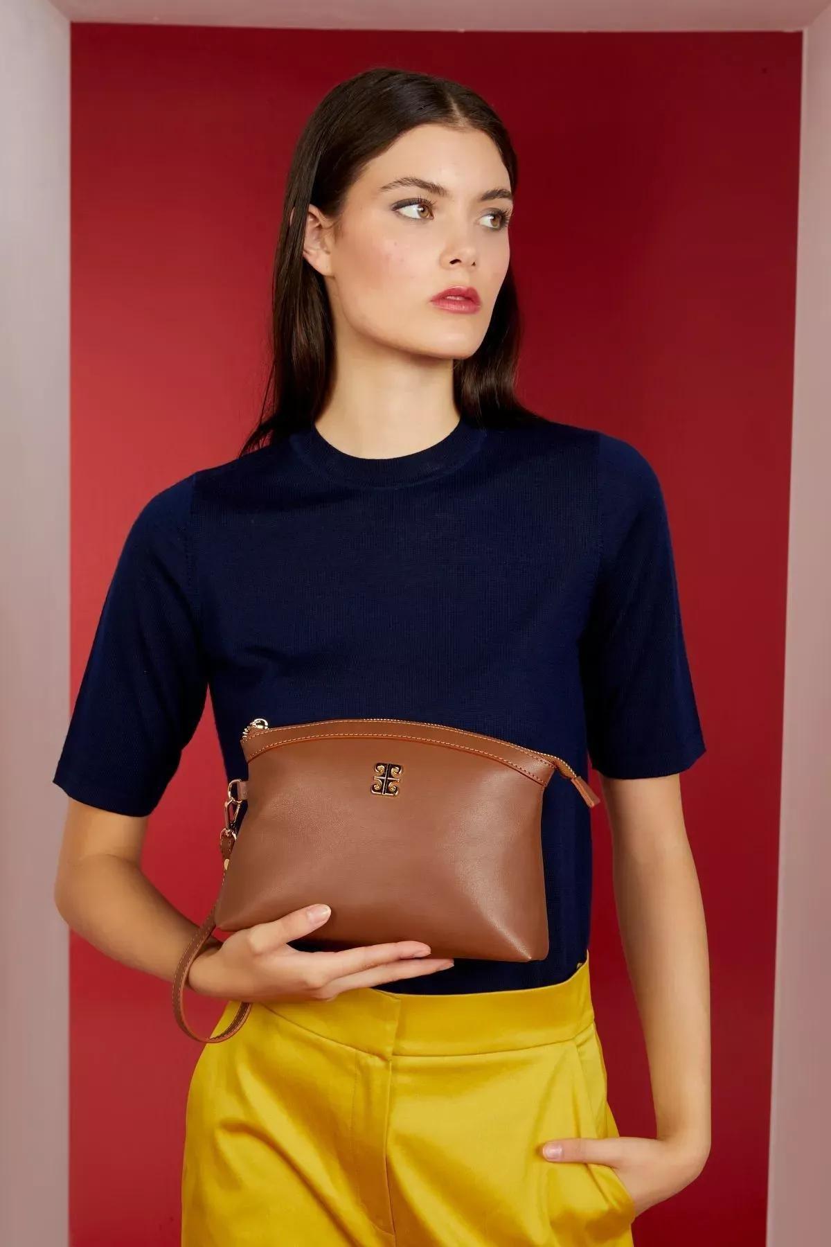 Caramel Lux Soft Asos Womens Clutch & Clutch Bag 05Po22Y1547, 1s, , medium