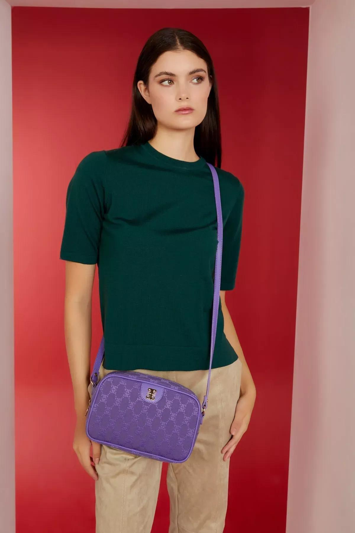 Womens Lilac Shoulder Bag 05PO22Y1632, 1 pc, C101_6606, large image number 0