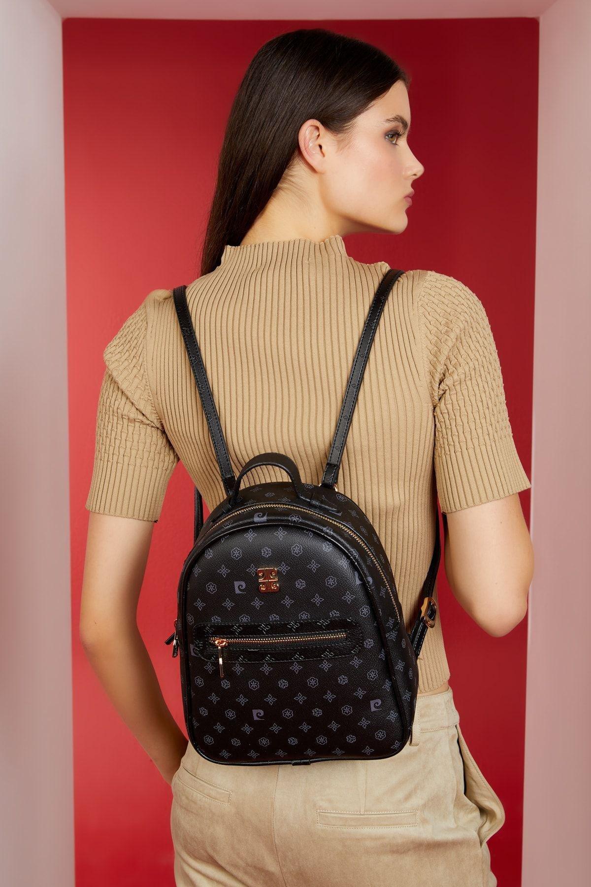 Black Monogram Backpack, C101_6495, large image number 0