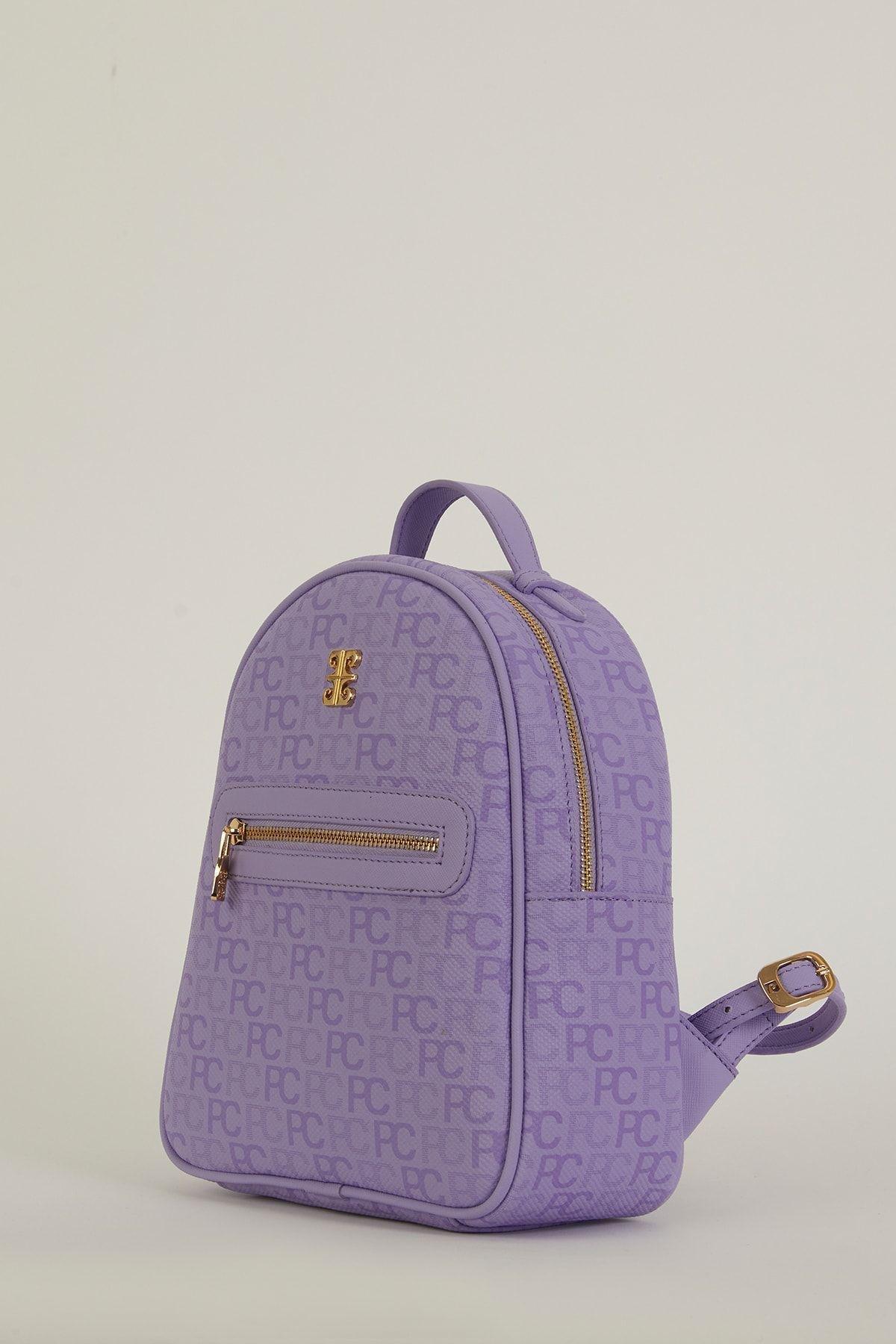 Lavender Trampled Alphabet Backpack, C101_6736, large image number 0