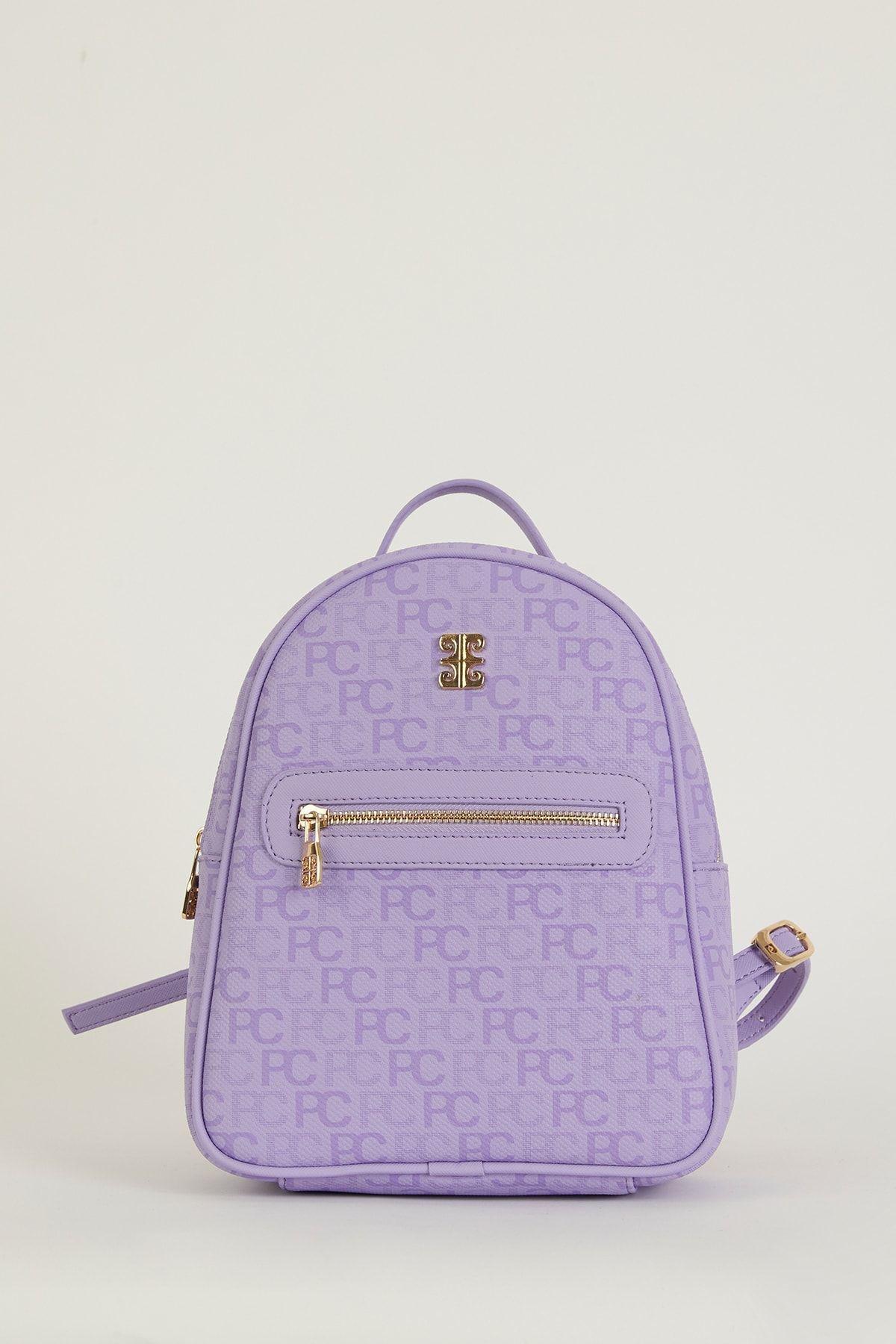 Lavender Trampled Alphabet Backpack, C101_6736, large image number 1