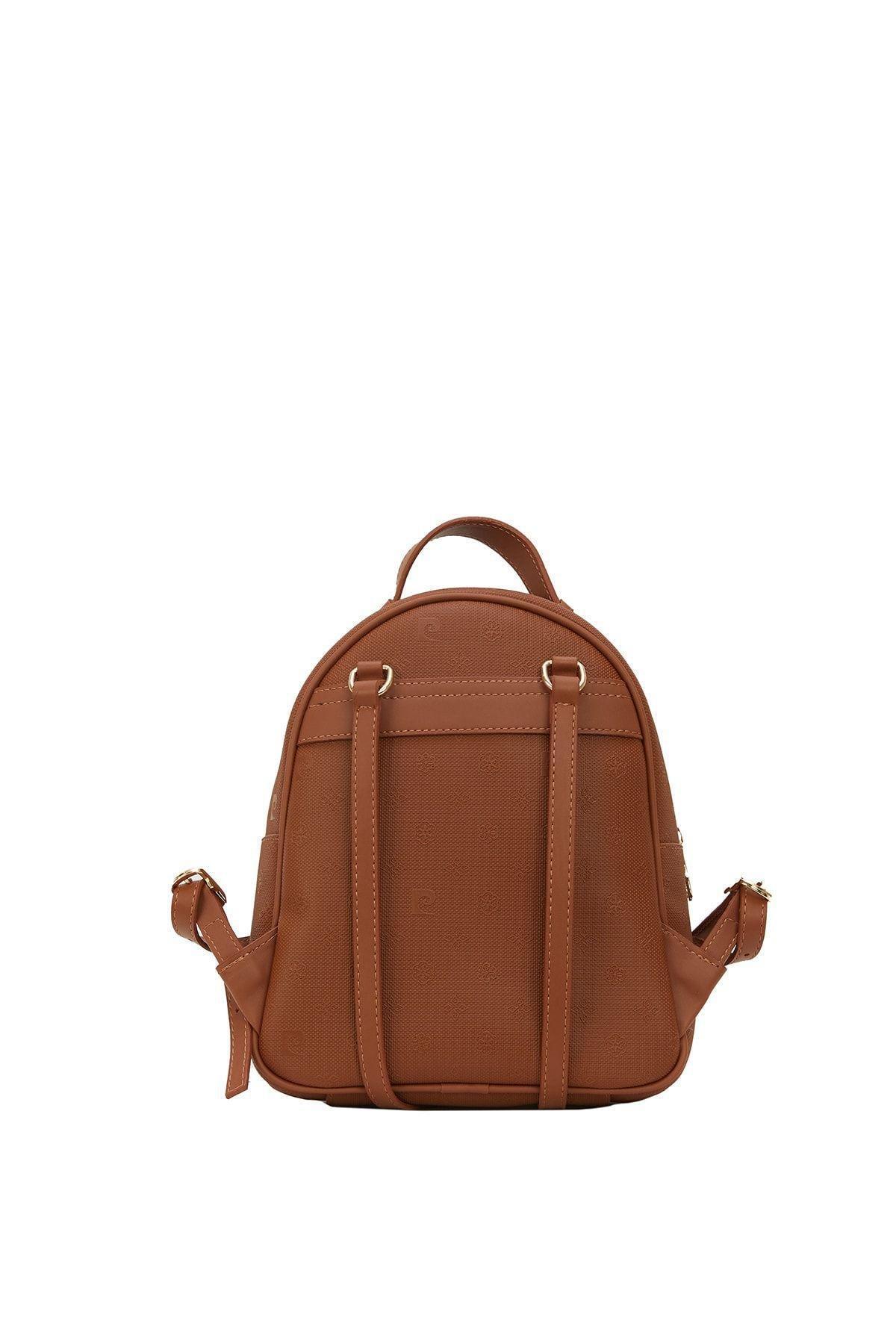 Brown Print Backpack, C101_6779, large image number 1