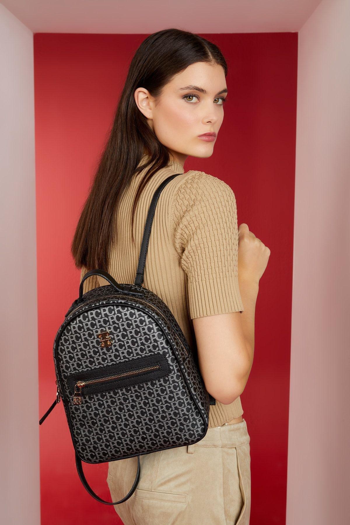 Black Small Backpack, C101_6797, large image number 0