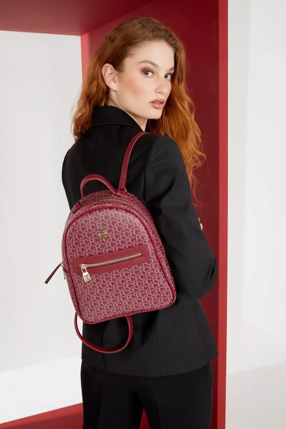 Cherry Small Alphabet Womens Backpack 05Po22Y1541, 1 pc, C101_6835, large image number 0
