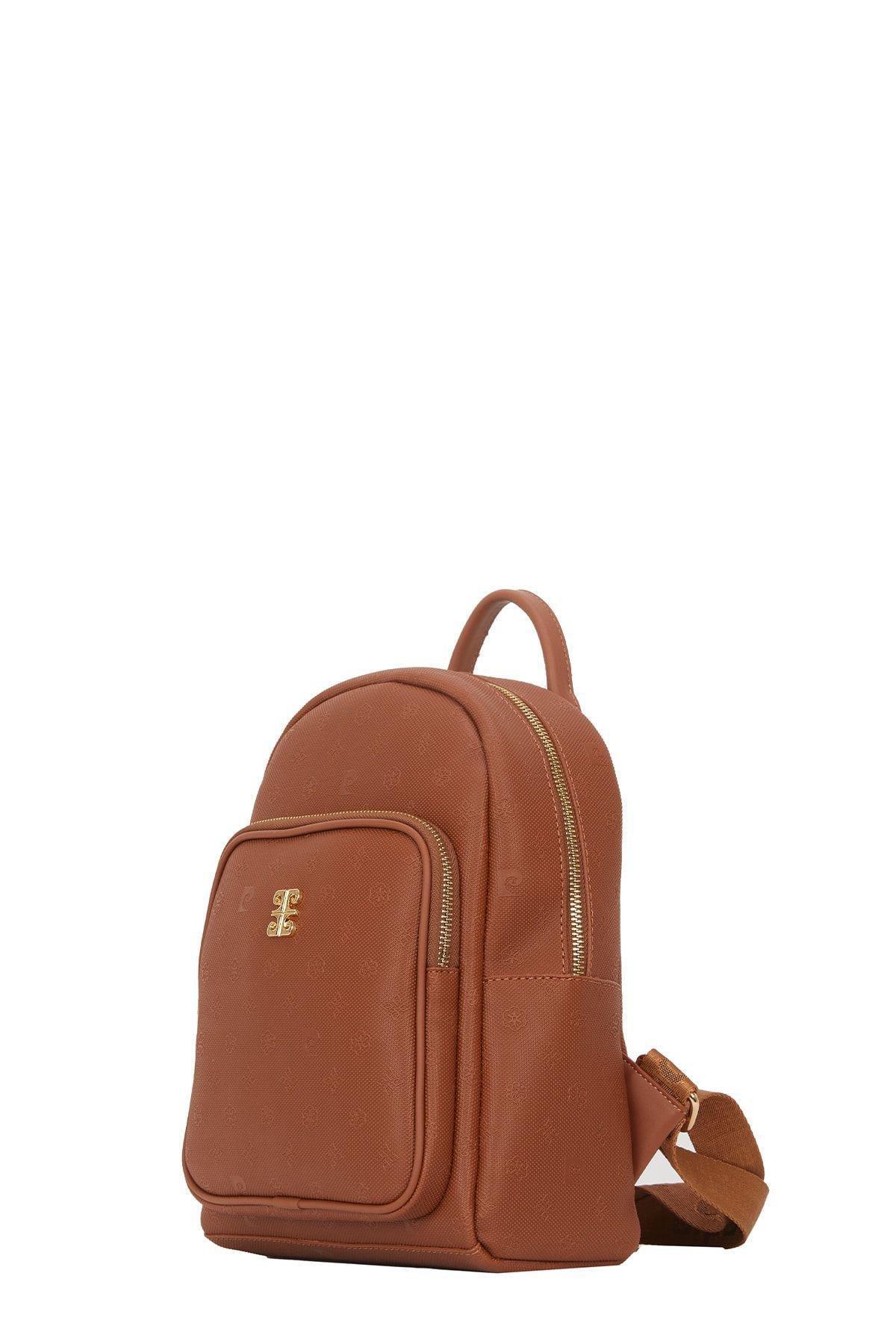 Brown Print Backpack, C101_6779, large image number 1