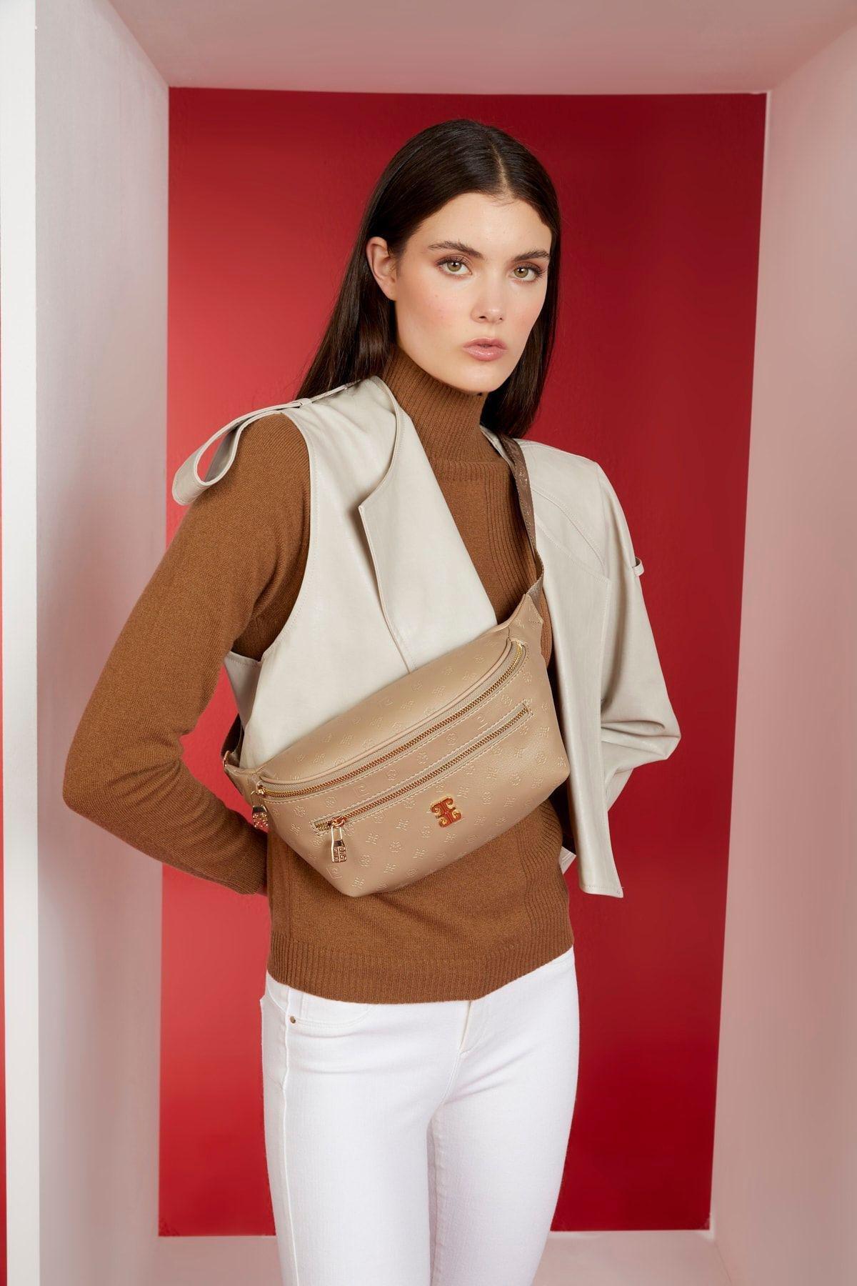 Brown Floater Winter Waist Bag, C101_6552, large image number 0