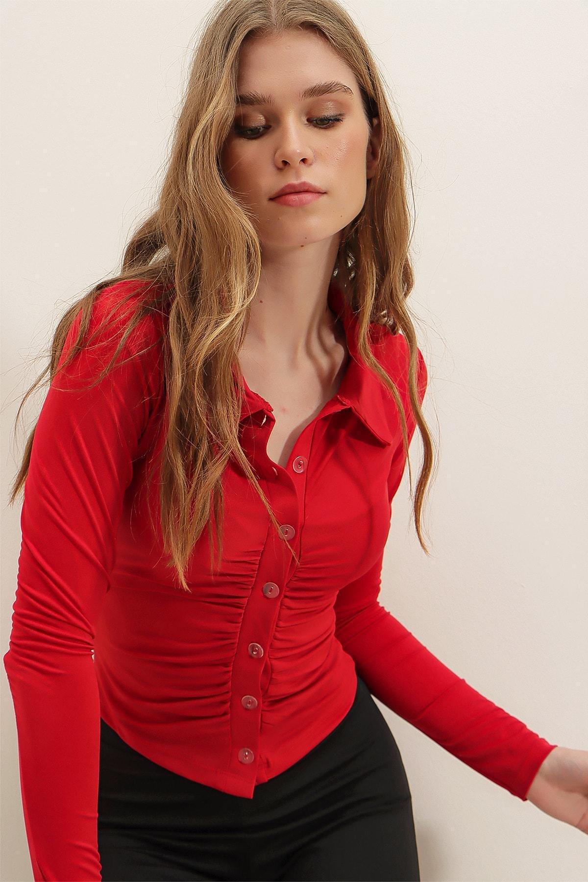 Red Camouflage Slim Shirt, , large image number 2