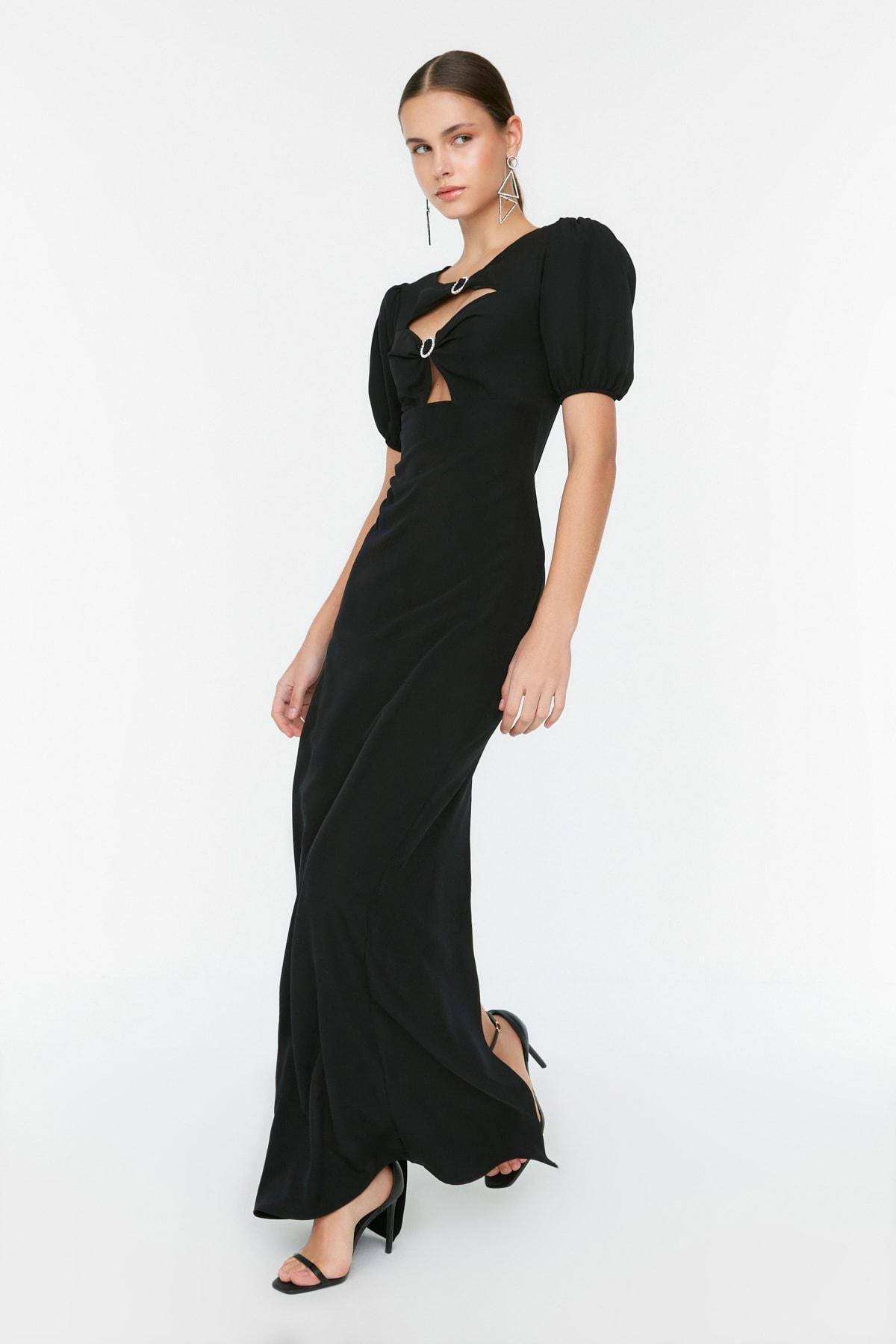 Black Shift Occasionwear Maxi Dress, , large image number 1
