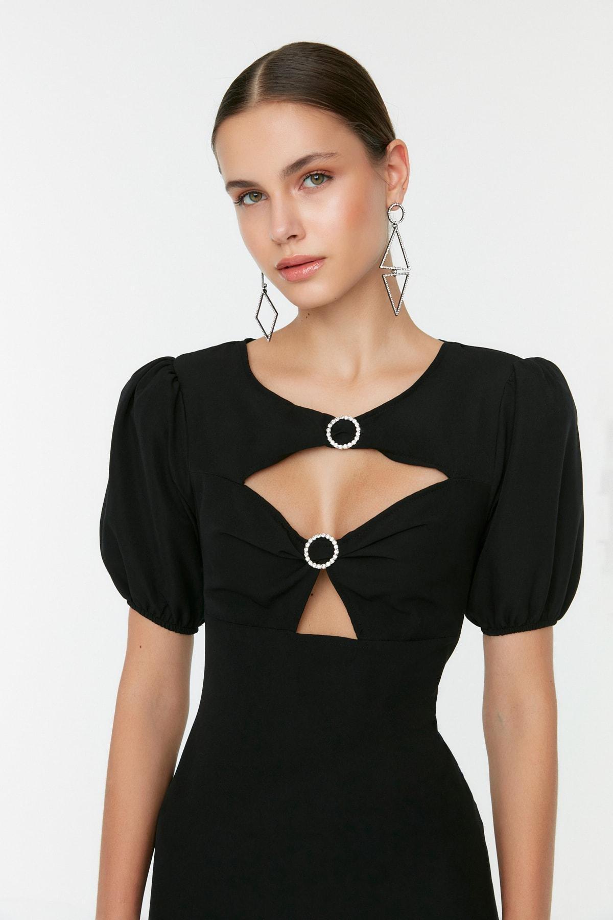 Black Shift Occasionwear Maxi Dress, , large image number 2