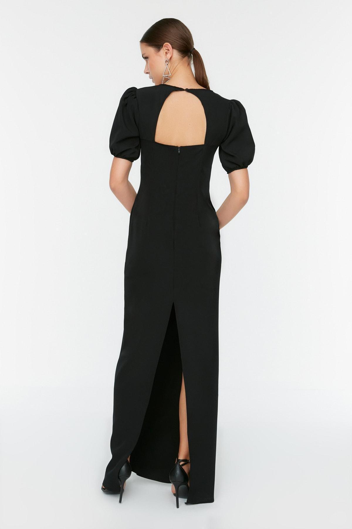 Black Shift Occasionwear Maxi Dress, , large image number 4