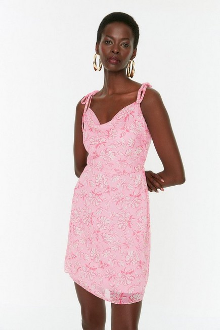 Trendyol - Pink Floral Mini Dress
