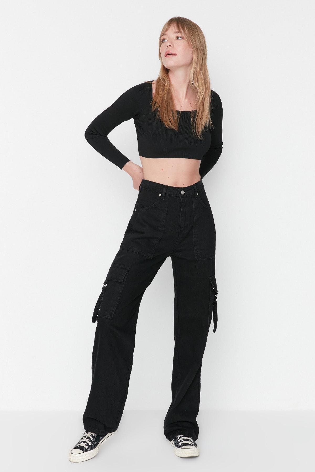 Trendyol - Black Loose Jeans