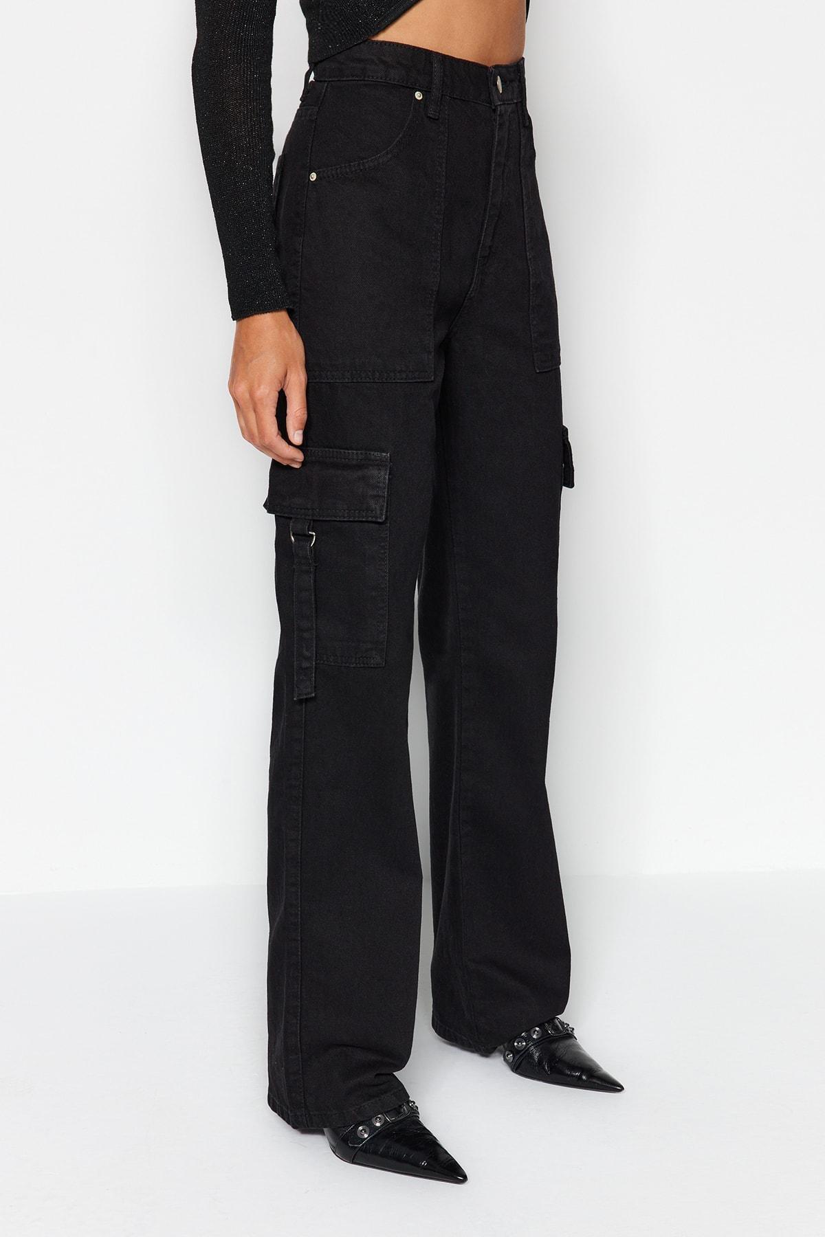 Trendyol - Black Loose Jeans