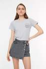 Trendyol - Gray Slim Shorts