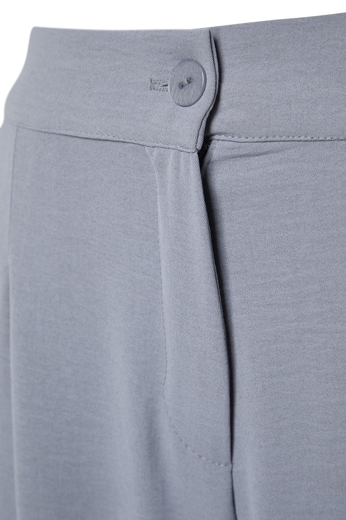 Trendyol - Grey Loose Plus Size Pants