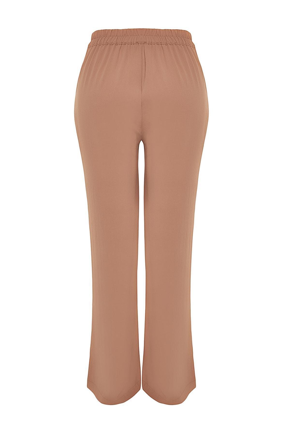 Trendyol - Brown Loose Plus Size Pants