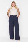 Trendyol - Blue Loose Plus Size Pants